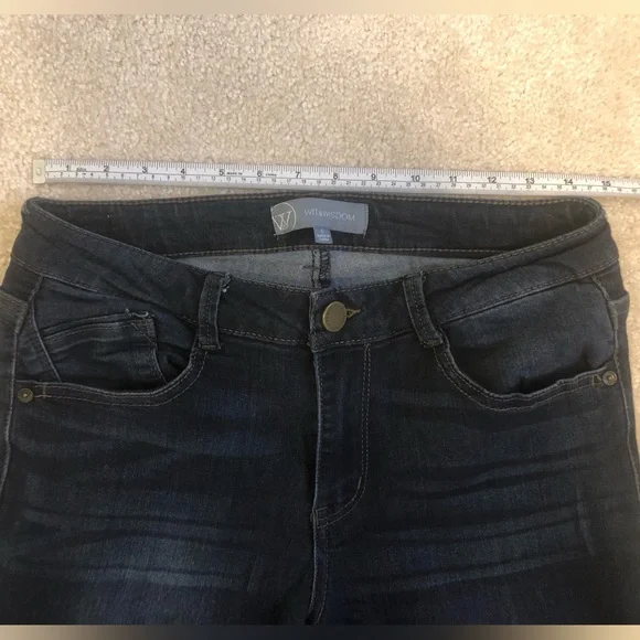 Wit & Wisdom Dark Wash Ankle Jeans Jegging Stretch Womens 8 - Picture 5 of 9